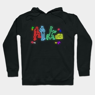 neon dancers Hoodie